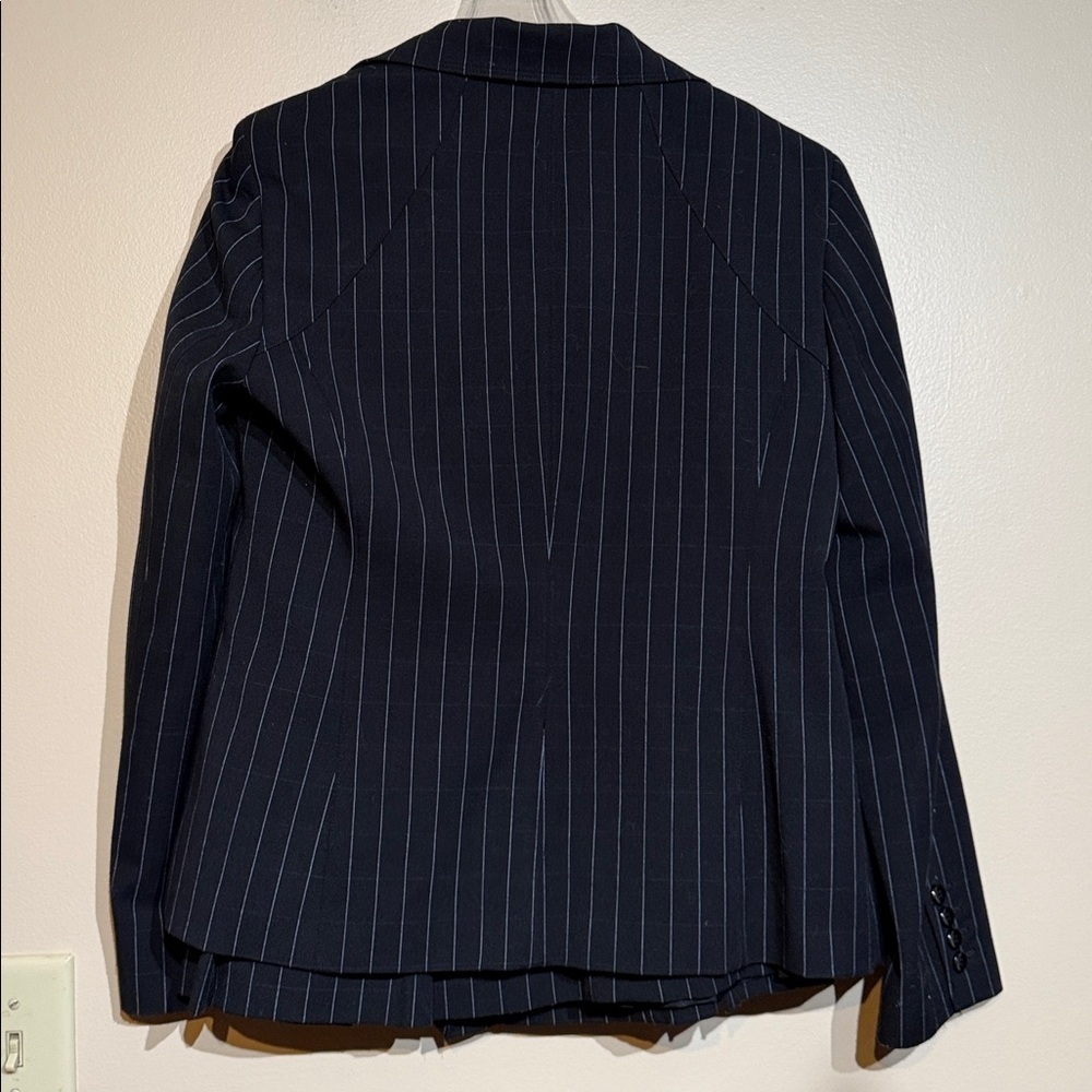 Amanda Smith Black and White Pinstripe suit Skirt